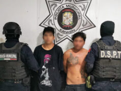 Policías detienen a dos medios hermanos por intento de asalto con arma blanca en Kanasín