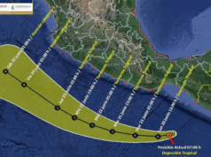 Depresión Tropical Cecilia ocasionará lluvias en la Península de Yucatán