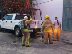 Incendian camioneta de la Fiscalía en Chetumal