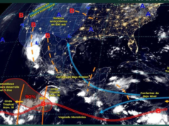 Prevén lluvias fuertes para la Península de Yucatán este sábado