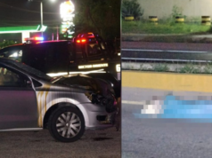 Hombre muere arrollado por auto y tráiler en la salida Mérida-Cancún