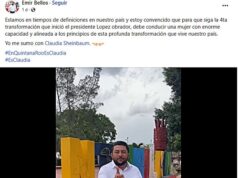 Alcalde de Quintana Roo en abierta y violatoria campaña a favor de Claudia Sheinbaum